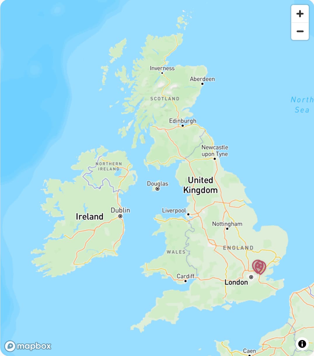 Map of the UK