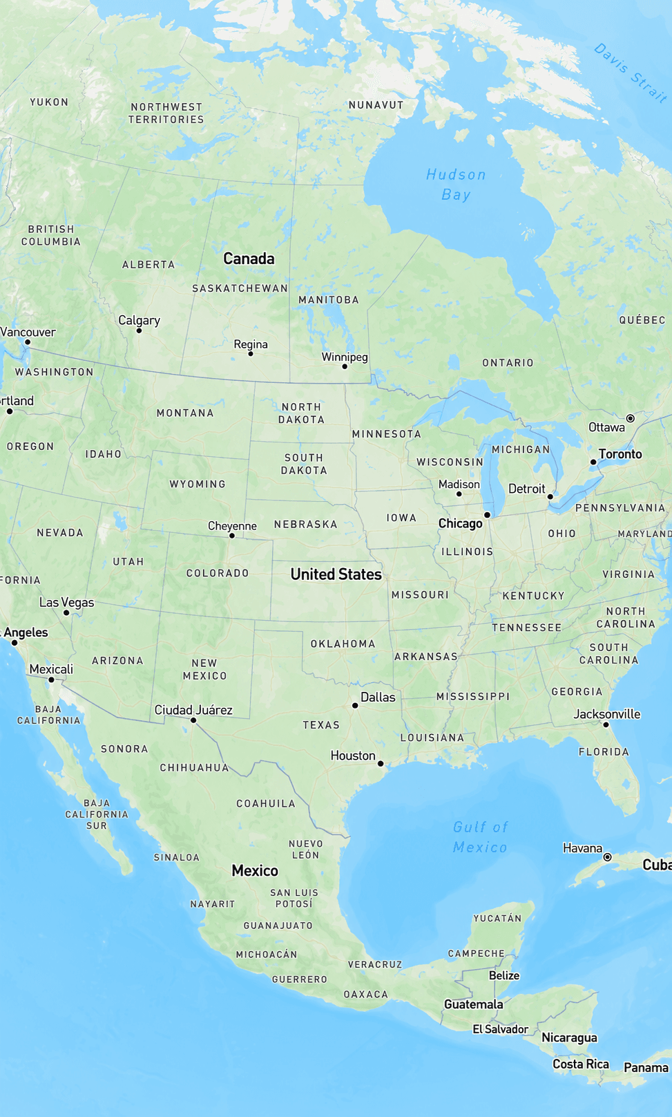 Map of the United States